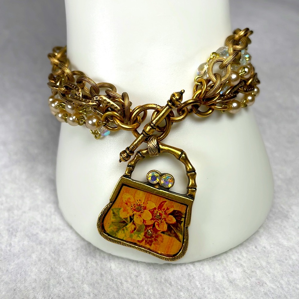 Maximal Art Gold Plated Austrian Crystal Bracelet
